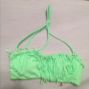 Victoria Secret Ruffled Fringe Swimsuit Top